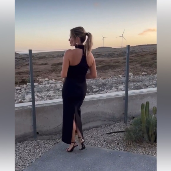 Zara Draped Dress With Choker - Picture 12 of 16